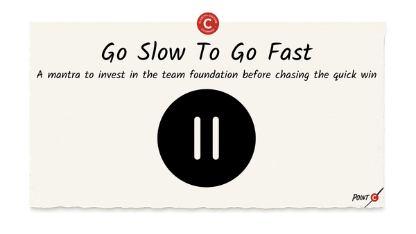Go Slow To Go Fast