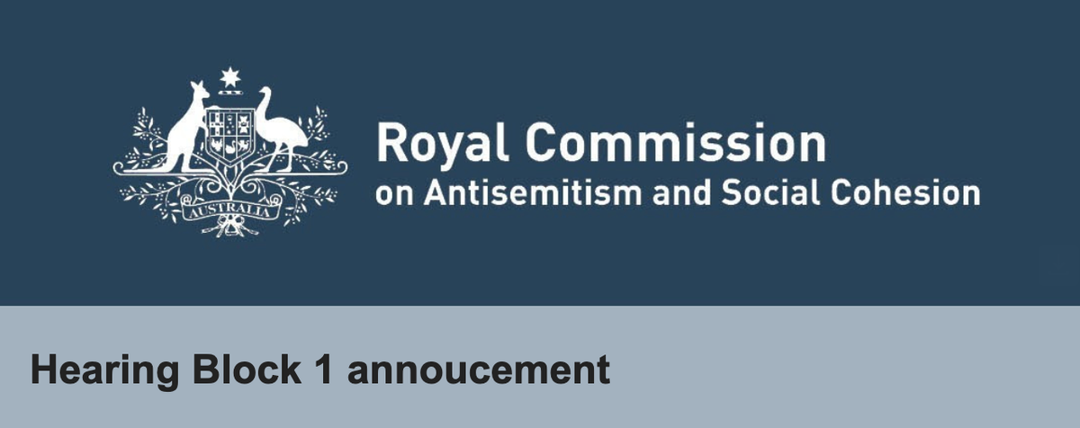 The Royal Commission’s First Hearing Block 4-15 May