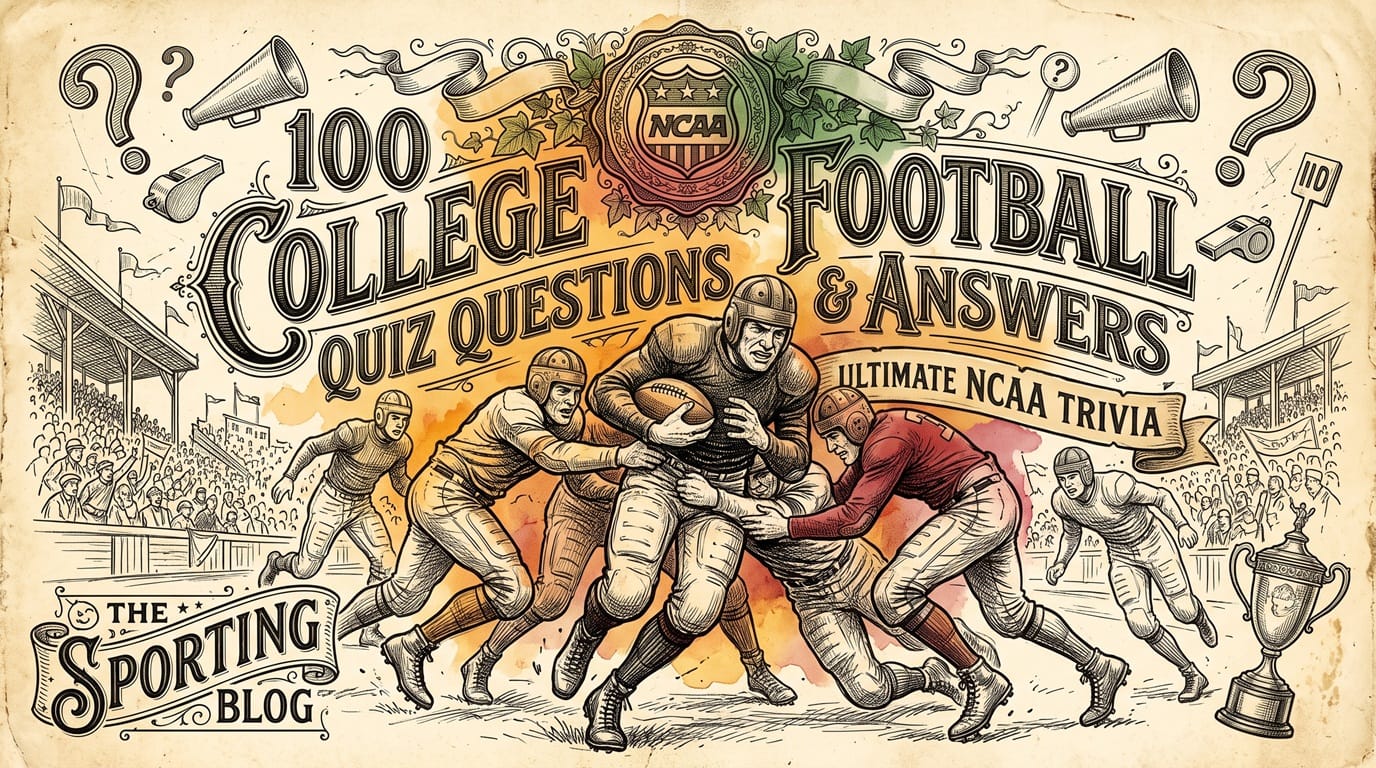 100 College Football Quiz Questions and Answers (Ultimate NCAA Trivia)