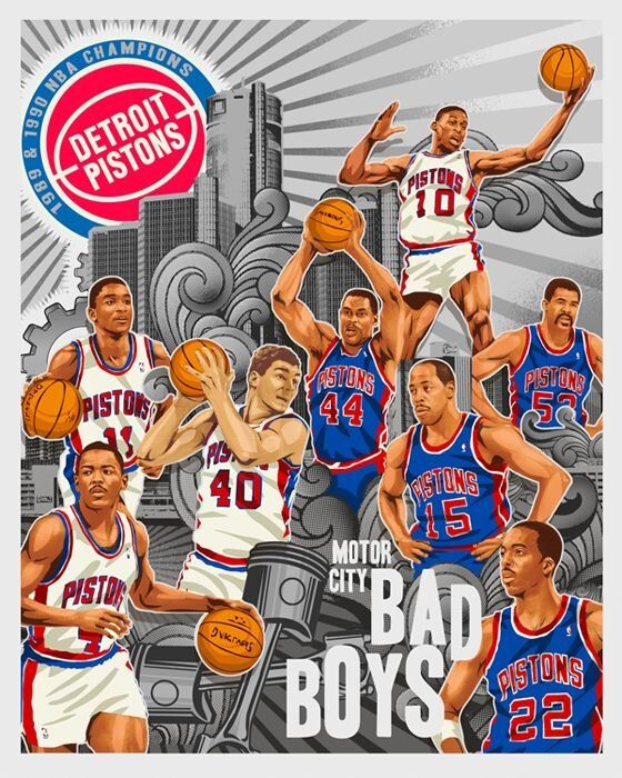 Detroit Pistons Bad Boys - Disrespected Champions