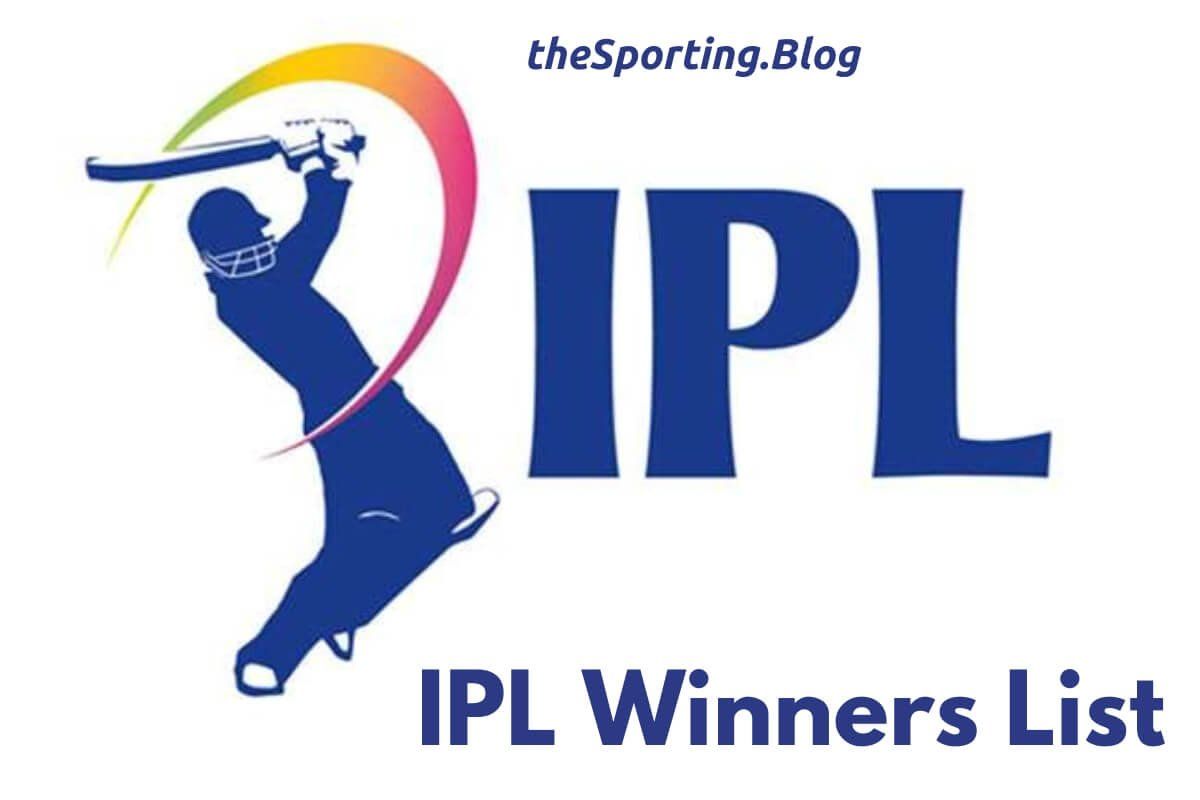 IPL Winners List: All Winners of the Indian Premier League