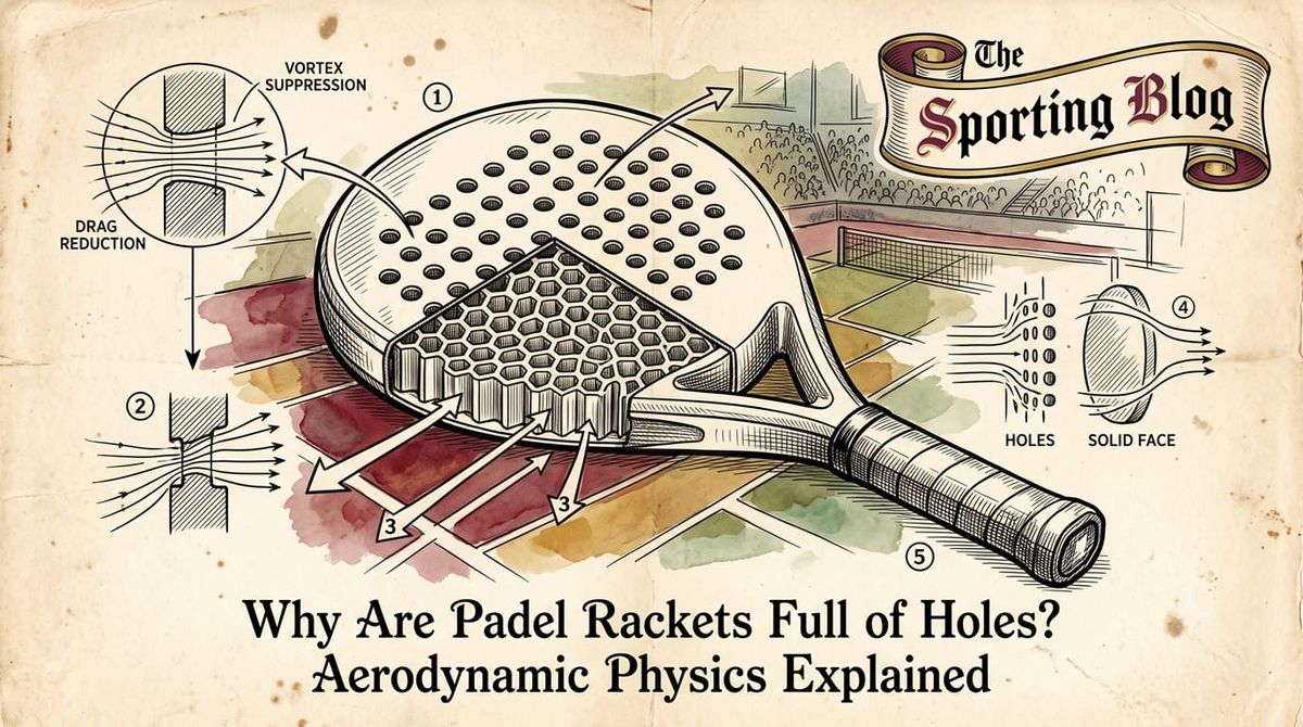 Why Are Padel Rackets Full of Holes? Explaining The Physics of Aerodynamics