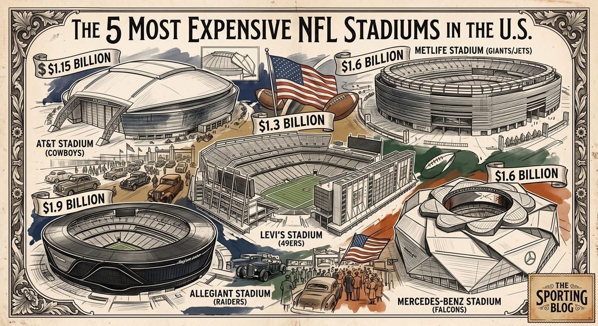 The 5 Most Expensive NFL Stadiums in the US