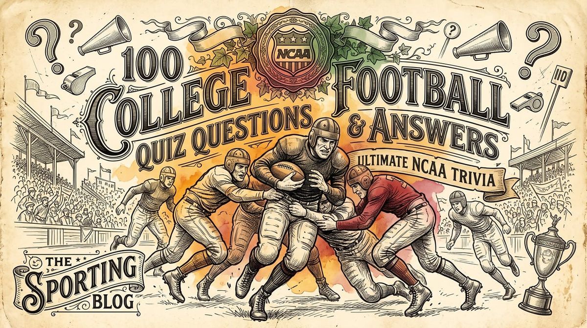 100 College Football Quiz Questions and Answers (Ultimate NCAA Trivia)