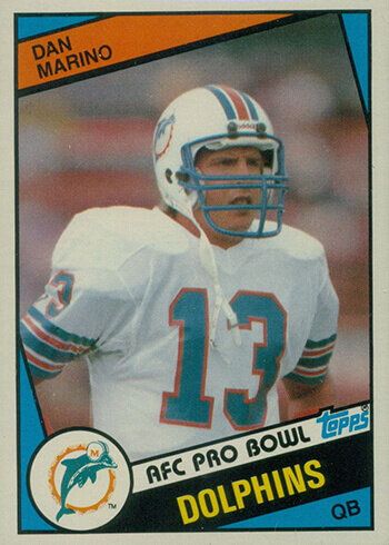 dan marino nfl card for the dolphins