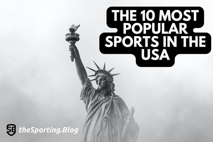 image of the statue of liberty with the words "the 10 most popular sports in the USA" and the sporting blog logo