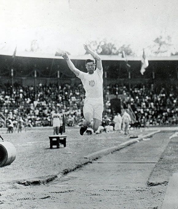 Pioneering young Native American athlete Jim Thorpe, who achieved big in Pro Football, baseball and the Olympics