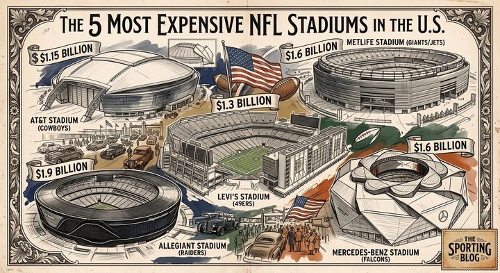 The 5 Most Expensive NFL Stadiums in the US