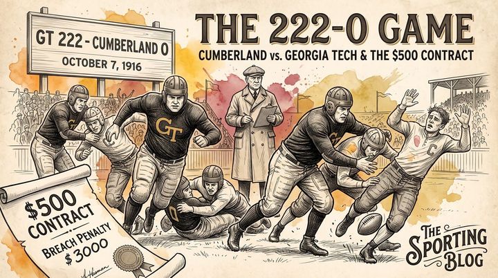 The 222-0 Game: Cumberland vs Georgia Tech and the $500 Contract