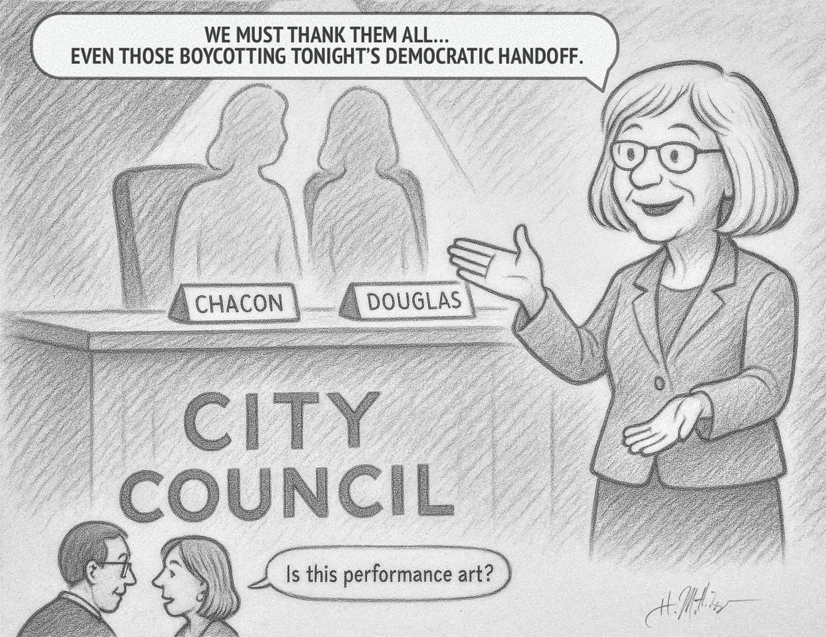 Two Outgoing Council Members Skip Commerce City Transition Ceremony as Councilmember Noble Praises Them