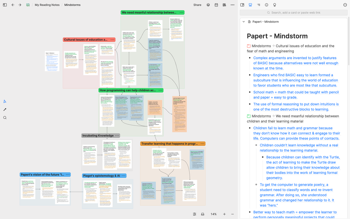 The best way to acquire knowledge from readings