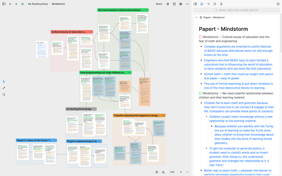 The best way to acquire knowledge from readings