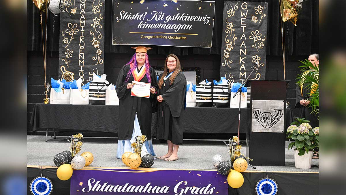 Wiikwemkoong High School celebrates its graduates in fine style