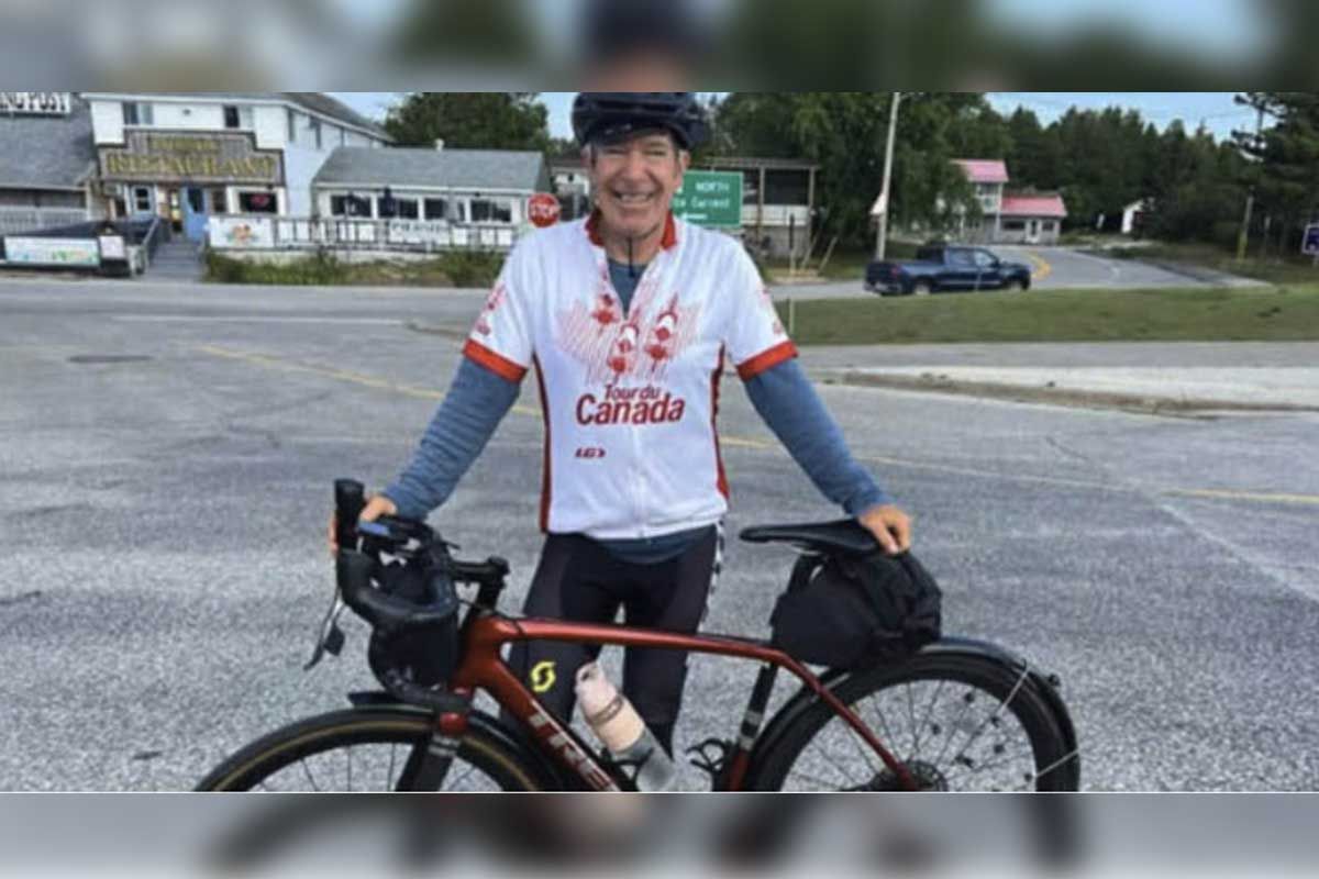Pedal for purpose: Manitoulin’s Peter Carter rides to support local healthcare
