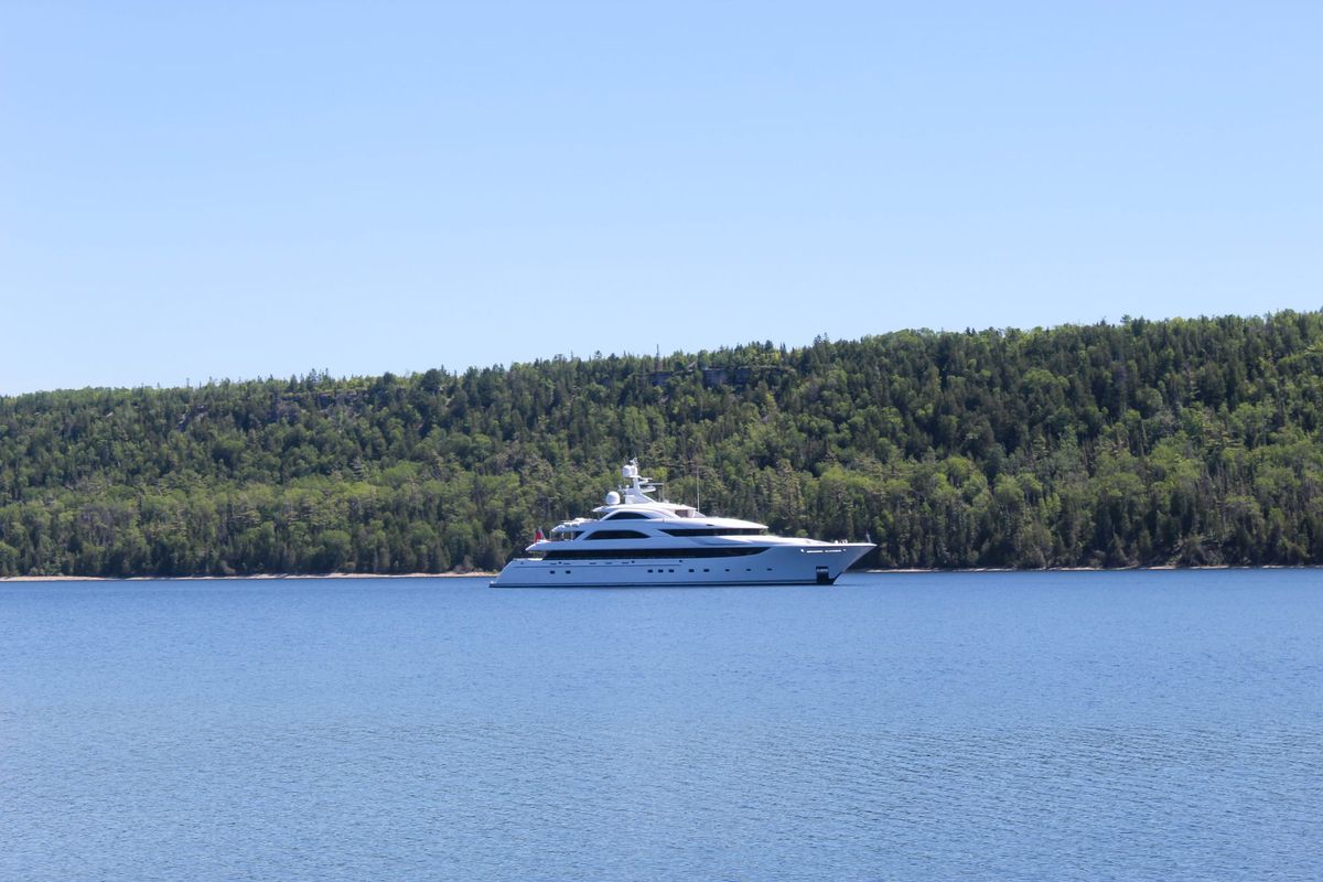 Billionaire yacht creates buzz in North Channel