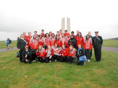 MSS brigade pays tribute at Vimy on Vimy Ridge Day