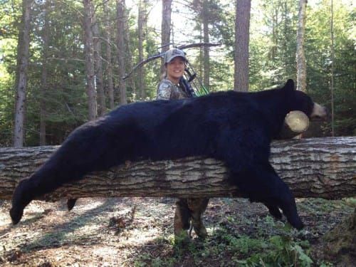 Young woman snags record black bear kill