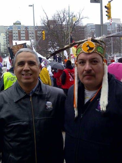 Chief Shining Turtle calls on non-Natives to join the circle of respect