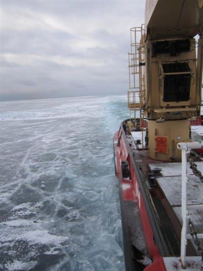 This year, coast guard finds lots of ice on Georgian Bay