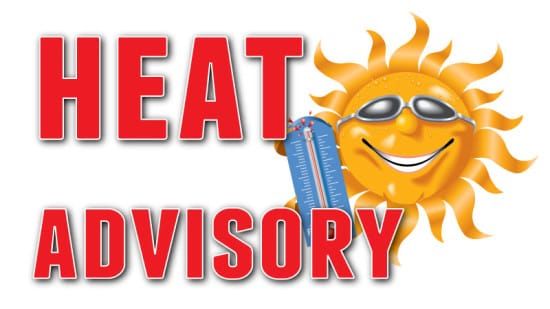Heat advisory issued by the Sudbury and District Health Unit