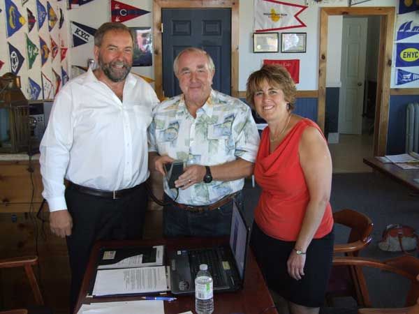 VIDEO: NDP leader Thomas Mulcair visits with Roy Eaton and the LCYC Cruiser’s Net