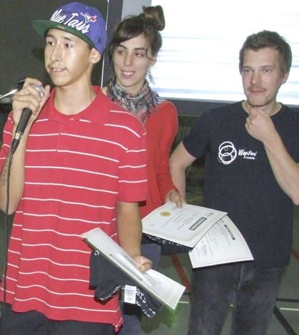 Wikwemikong youth screen their Wapikoni mobile creations