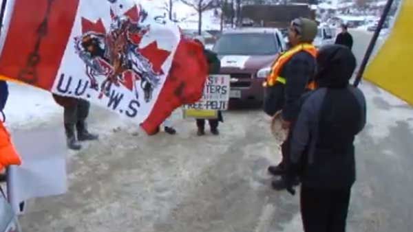 Leonard Peltier demonstration