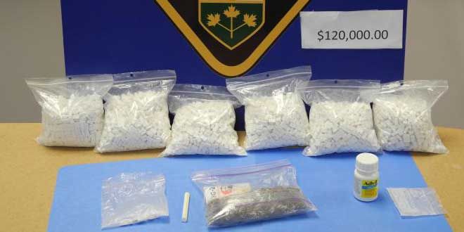 Roadside bust nets $120,000 in drugs