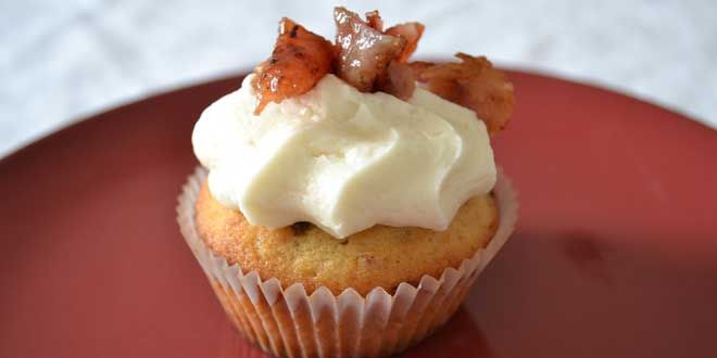 Maple bacon cupcakes