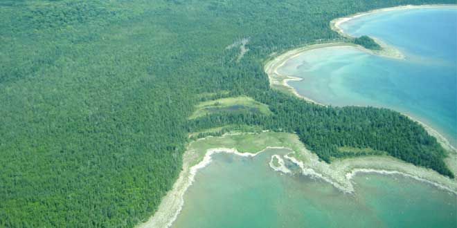 Video highlights amazing aerial views  of North Channel marine communities