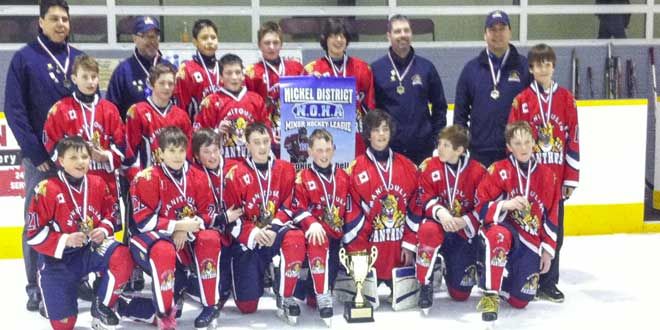 Panther peewees Nickel District champs
