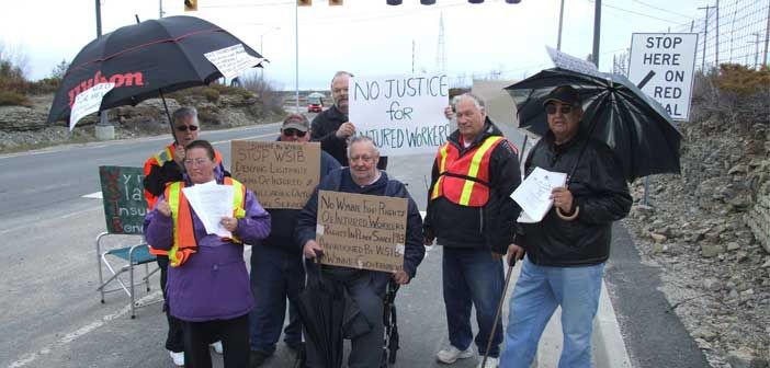 Injured workers mount Day of Shame protest to pressure province on WSIB