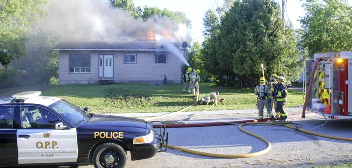 Fiery blaze claims Blake Street home in Little Current