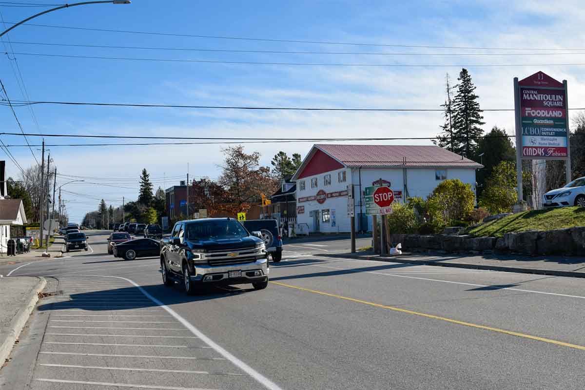 Downtown Mindemoya intersection now four-way stop