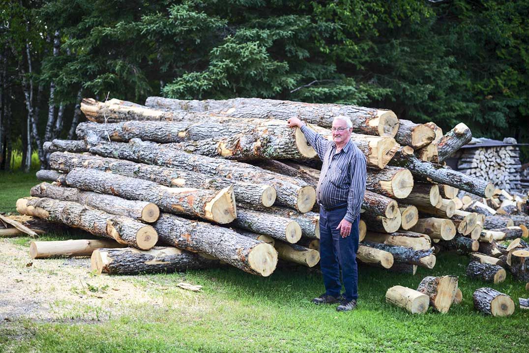Octagenerian cuts his wood ‘just so’