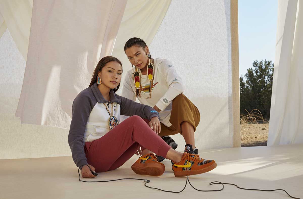 Autumn Peltier models for Nike N7 x Pendleton line
