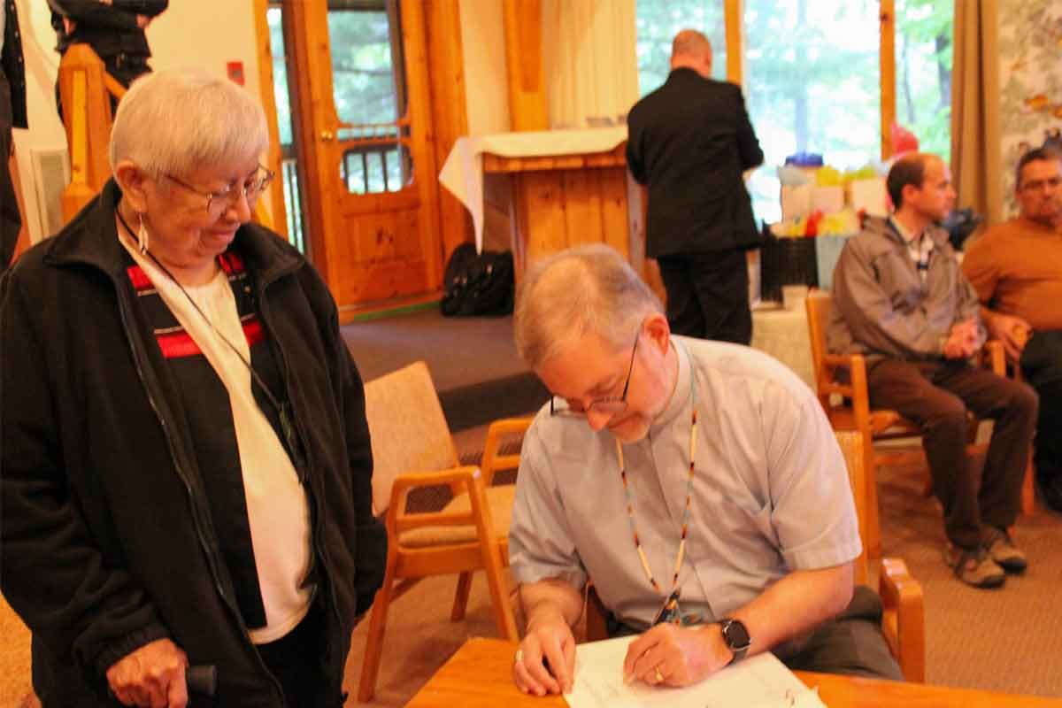 Anishinabe board from Sault diocese takes ownership of Anderson Lake Centre