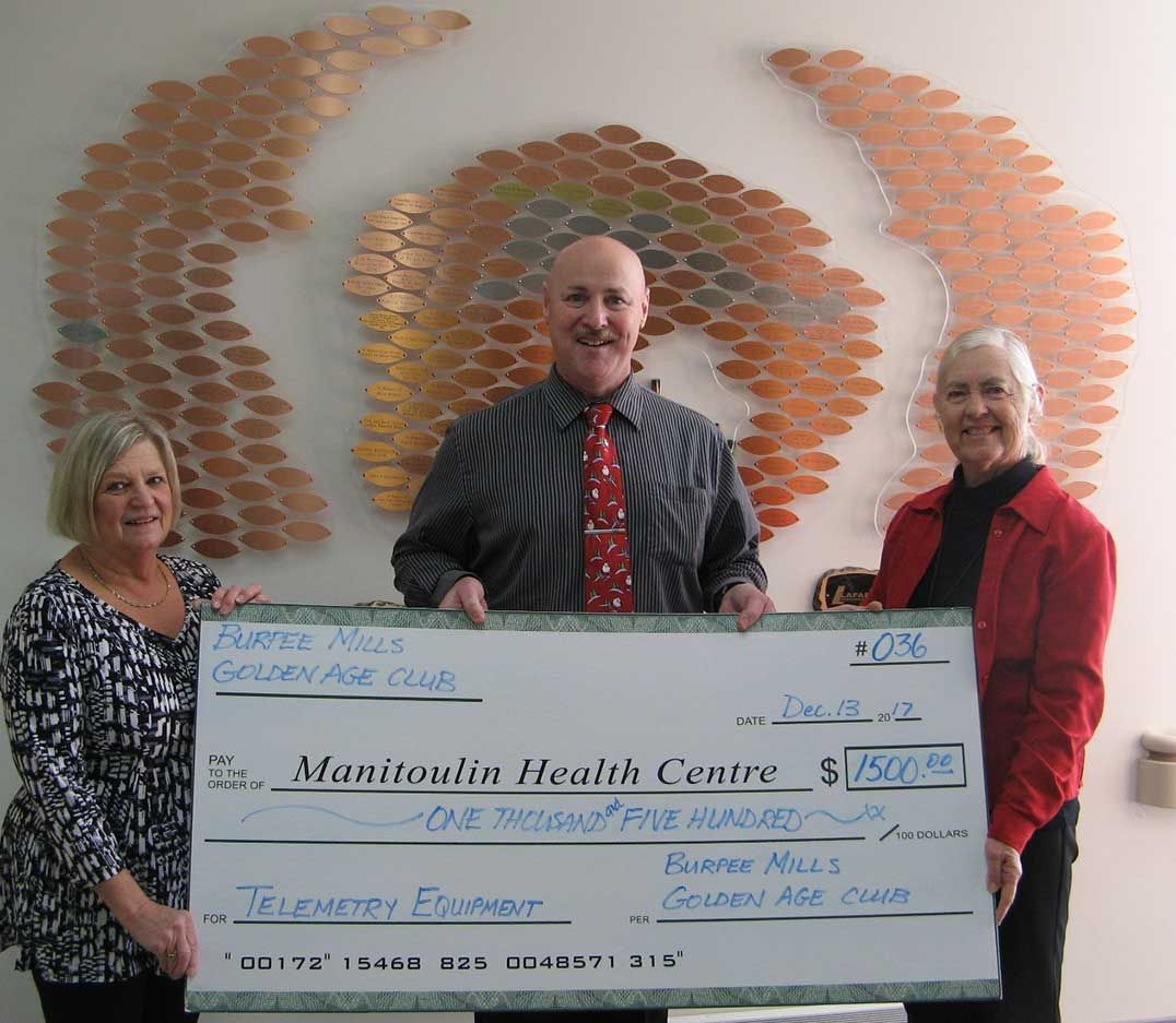 Burpee-Mills Golden Age Club makes hospital donation