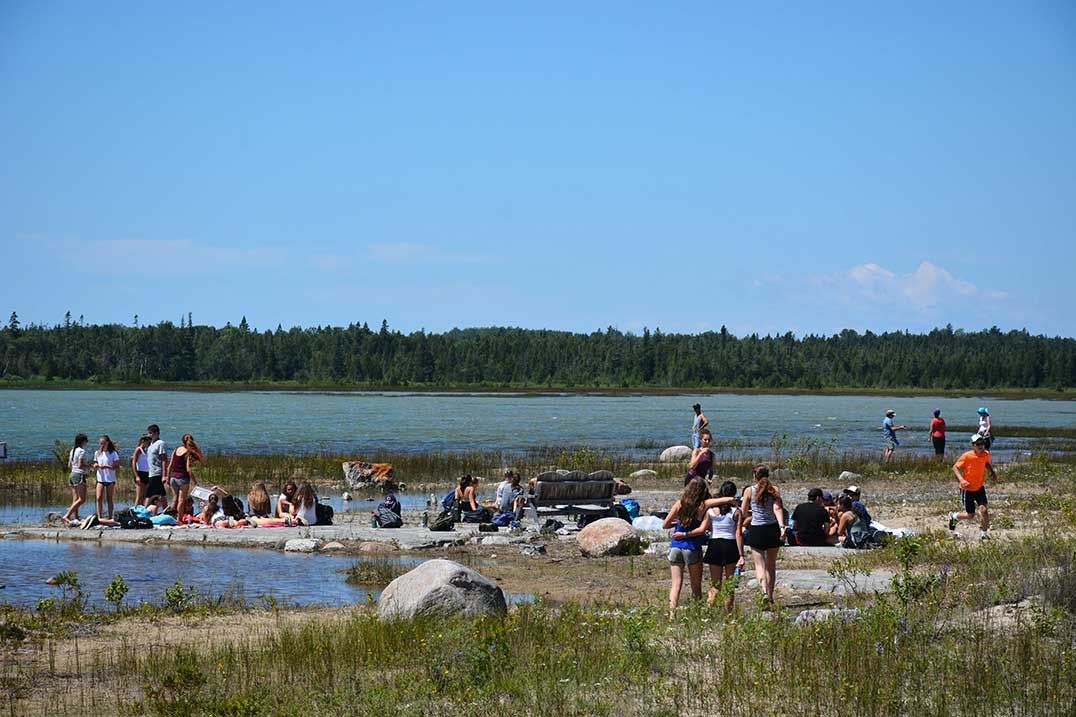 100 visitors Camp Solelim visit Misery Bay