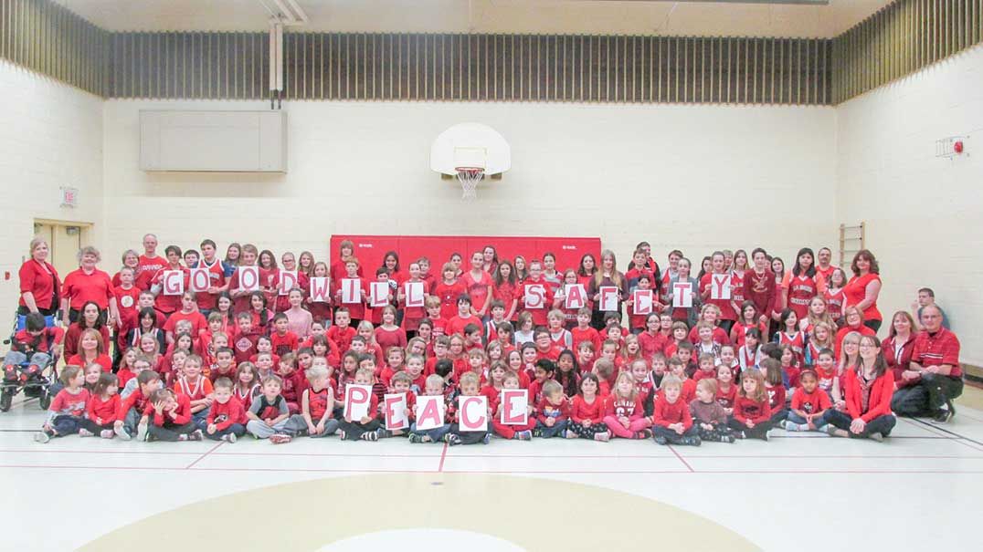 C.C. McLean goes red in support of Canadian Forces
