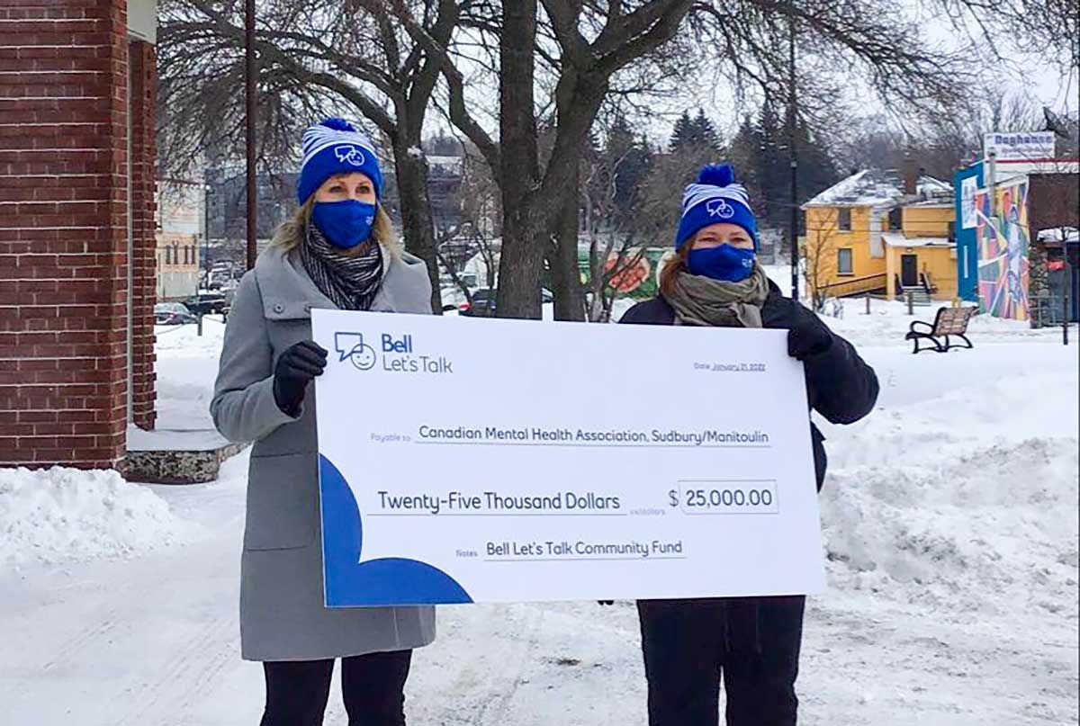 Sudbury/Manitoulin CMHA chosen for Bell Let’s Talk community fund grant