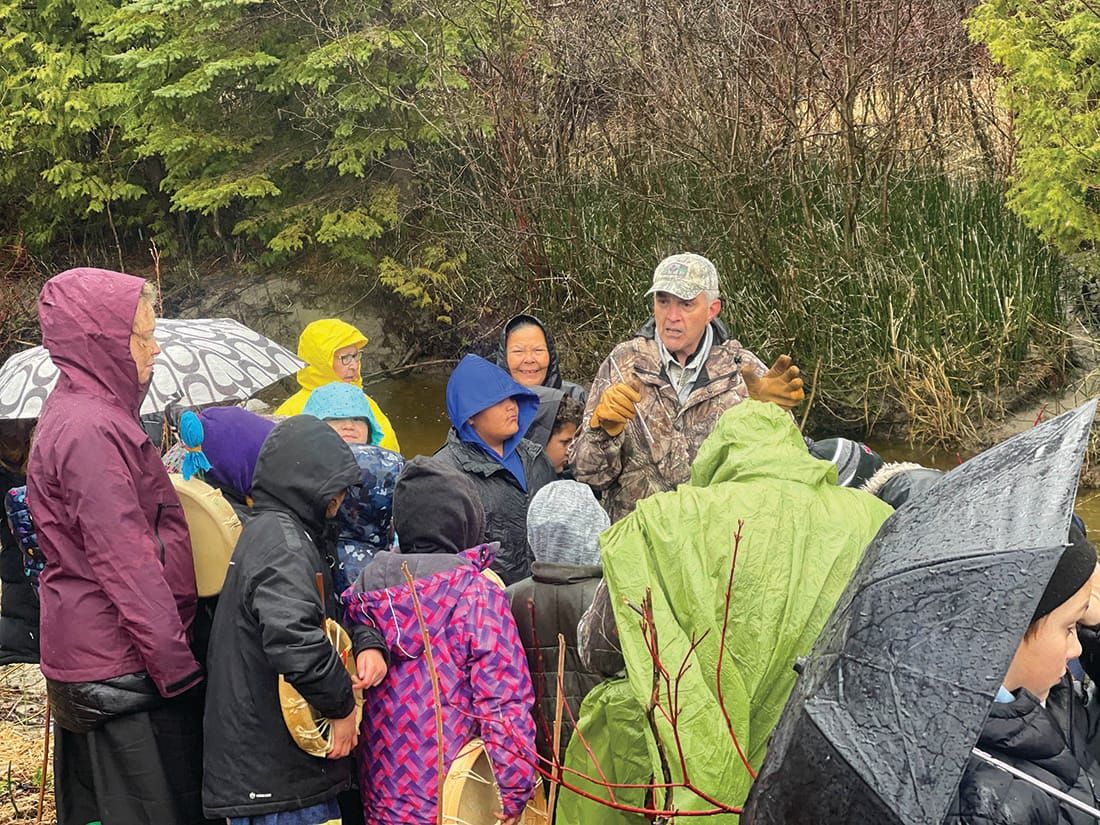 Manitoulin Island students help stock fish into river