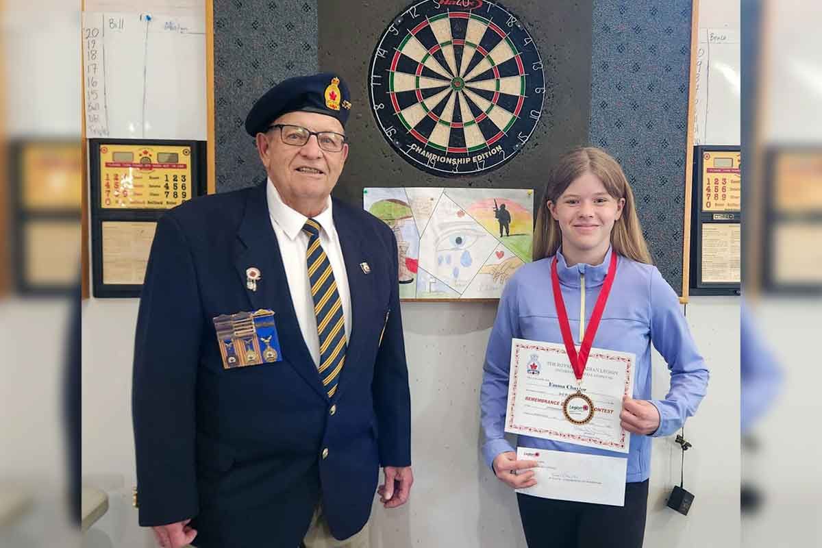 Gore Bay girl moves up the ranks of Legion poster contest