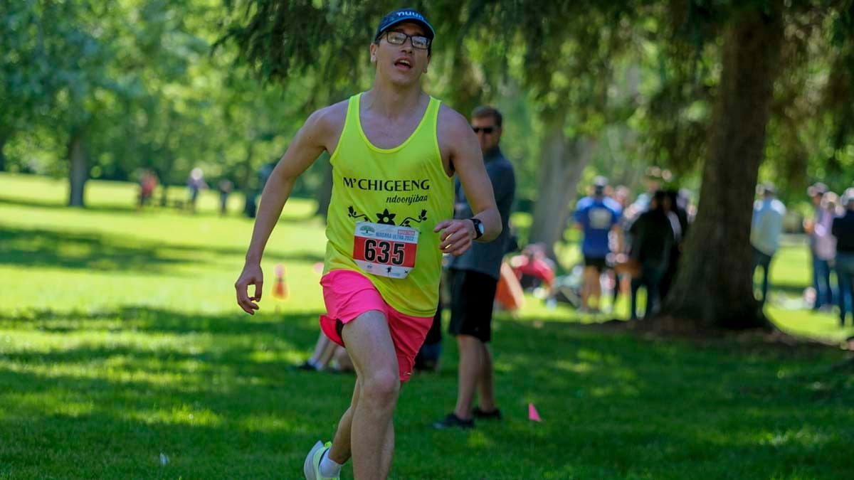 Island runner takes top spot in his category at marathon