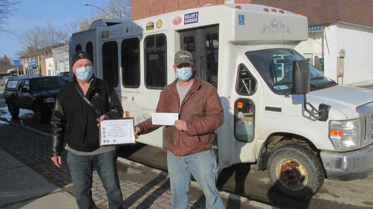 Lafarge Canada makes a significant donation toward Angel Bus operations