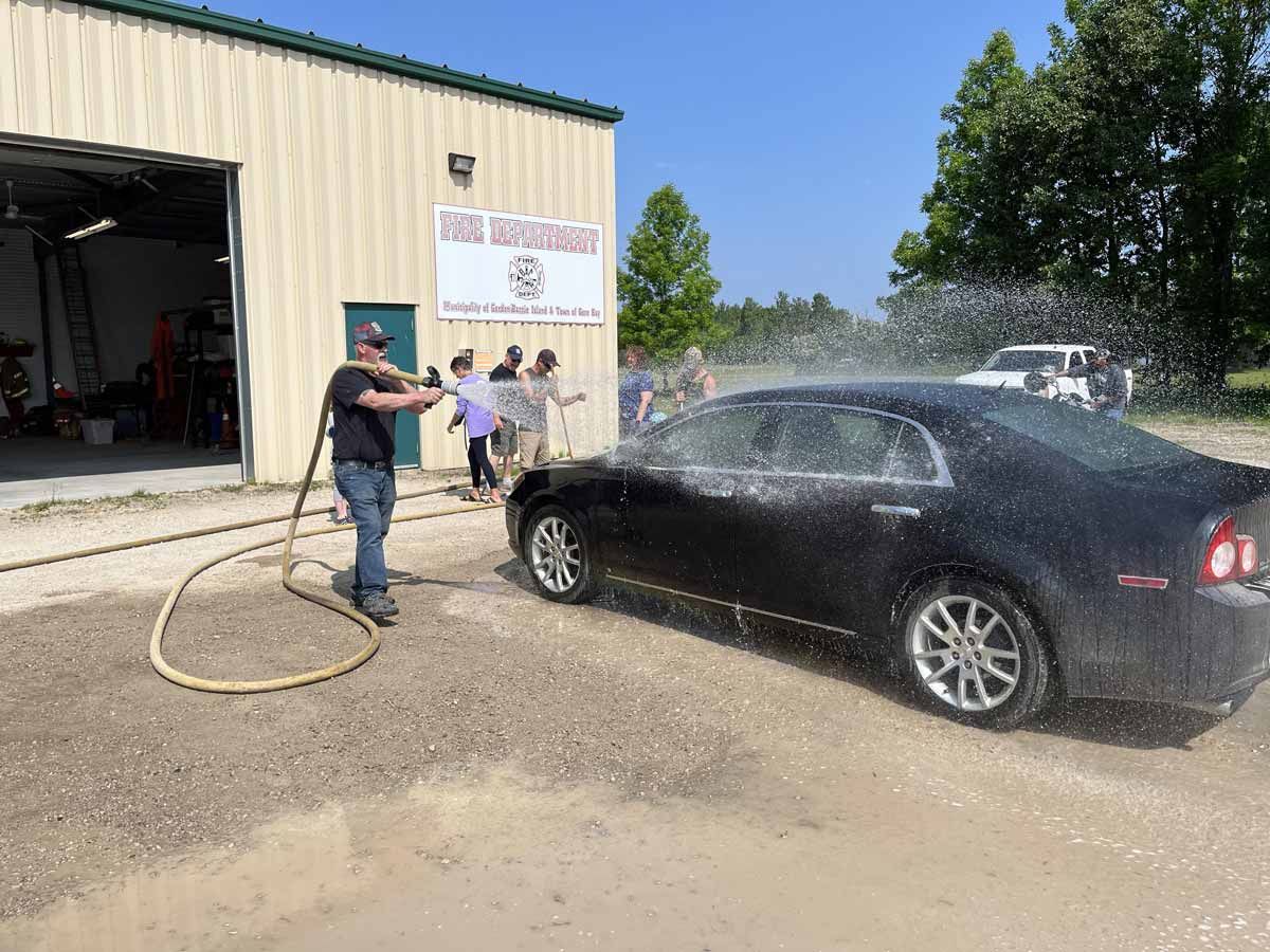 Gore Bay Fire Department car wash fundraiser a huge success