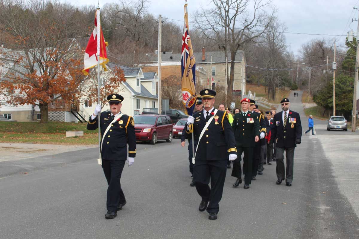 Remembrance observances on Manitoulin recall sacrifices for home and hearth