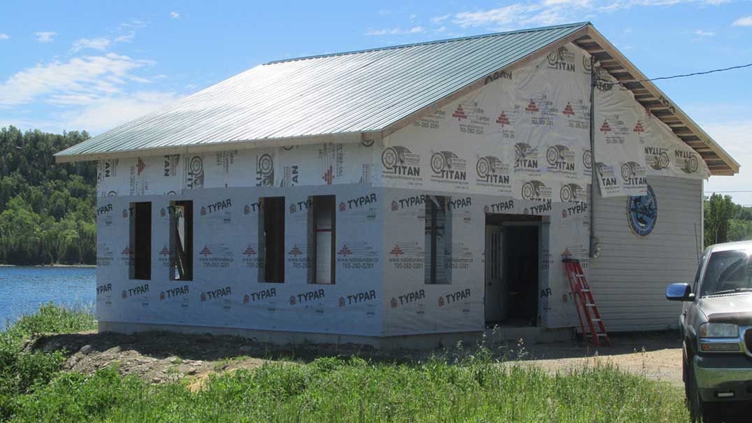 Work continues on new Gore Bay Fish and Game Club clubhouse