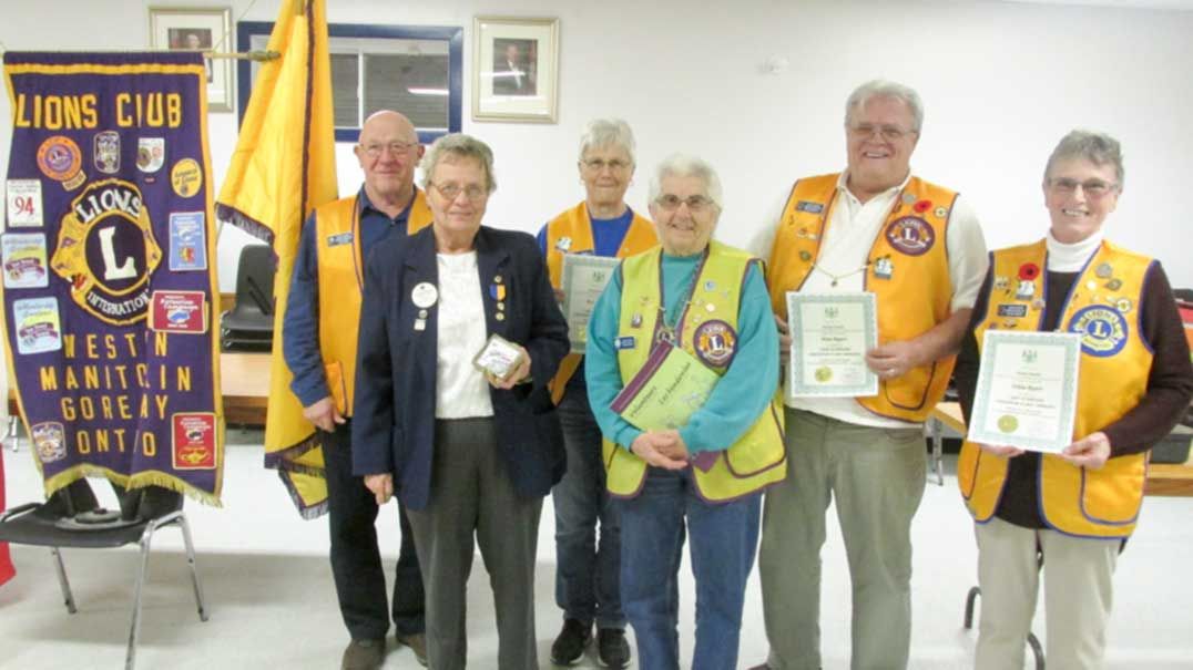 Lions members receive volunteer awards