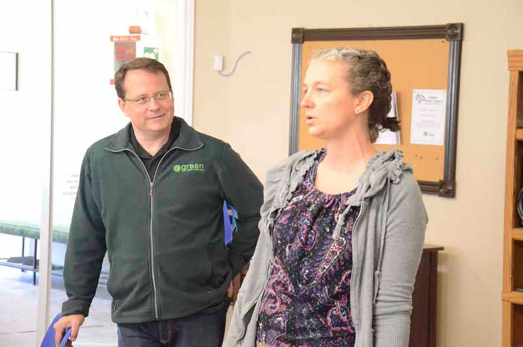 Ontario Green Party leader visits the faithful